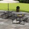 Portable Picnic Dining Set with 2 Benches for 2-4 People, Ideal for Outdoors